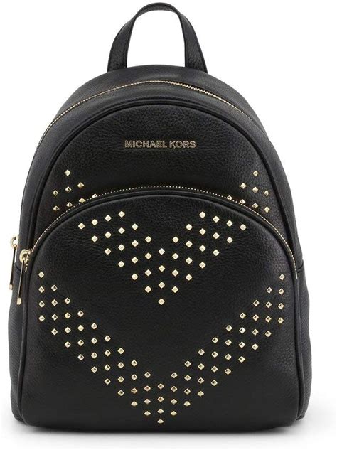 michael kors abbey backpack studded navy leather|Abbey Medium Studded Pebbled Leather Backpack .